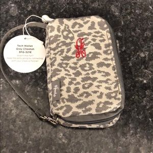 Letter A monogrammed wallet